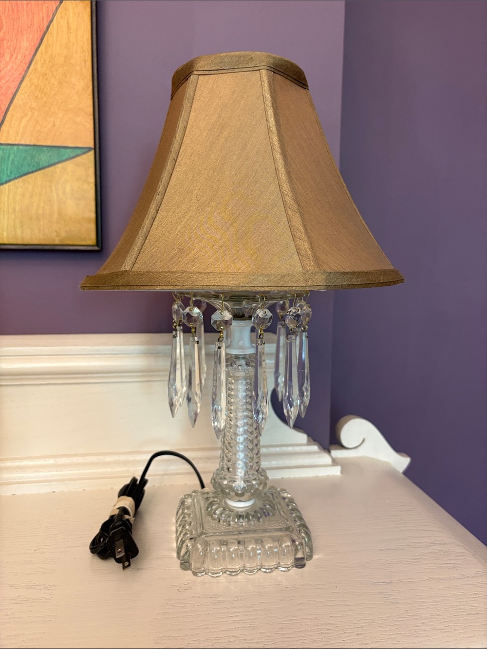 Vintage Glass Lamp